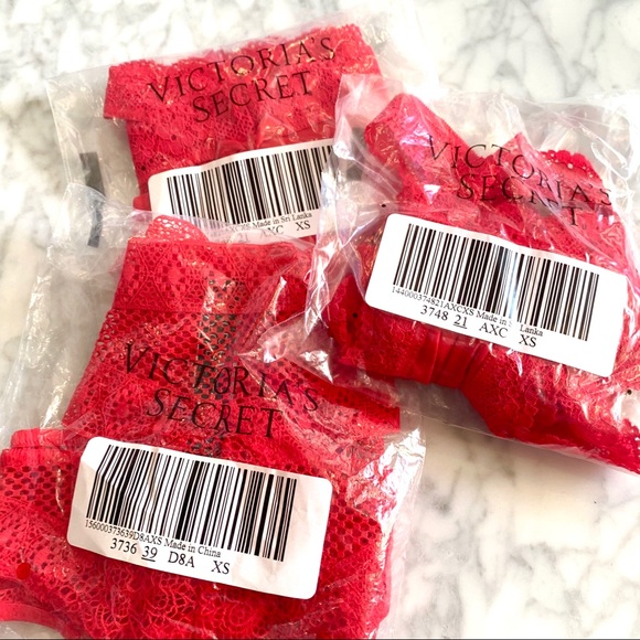 Victoria's Secret Other - Victoria’s Secret Red Panties set of 3